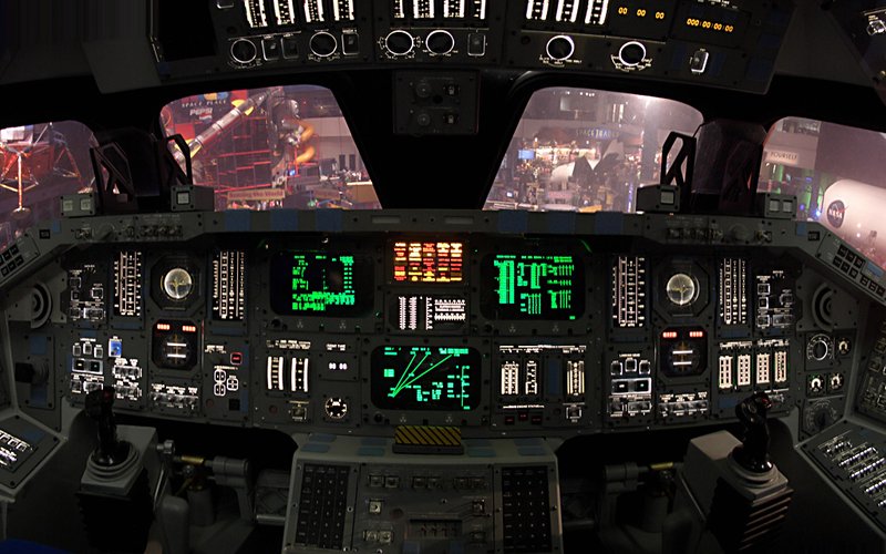 NASA NSA Space Shuttle Cockpit